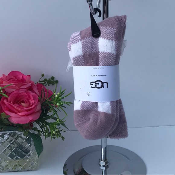 UGG Vanna Check Fleece Lined Sock - Picture 8 of 8